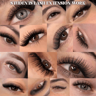 Lash Extensions Student work