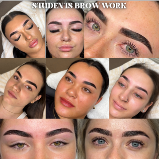 Students brow work