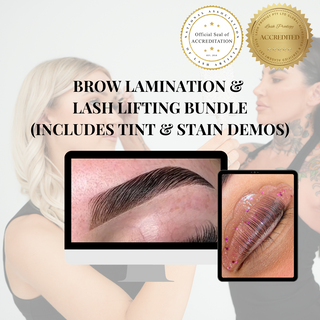 Lash Lifting + Tinting, Brow Tinting / Stain (demos) & Brow Lamination Course