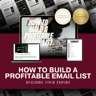 How To Build A Profitable Email List Ebook