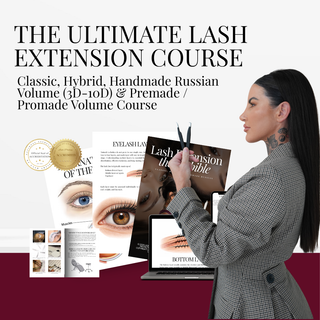 The Ultimate Lash Extension Bundle (Classic, Hybrid,Handmade Russian Volume 3D-10D) & Premade Volume Course