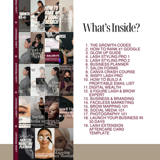 19 Lash, Brow & Business Ebooks Bundle