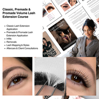 Classic, Premade & Promade Volume Lash Extension Course