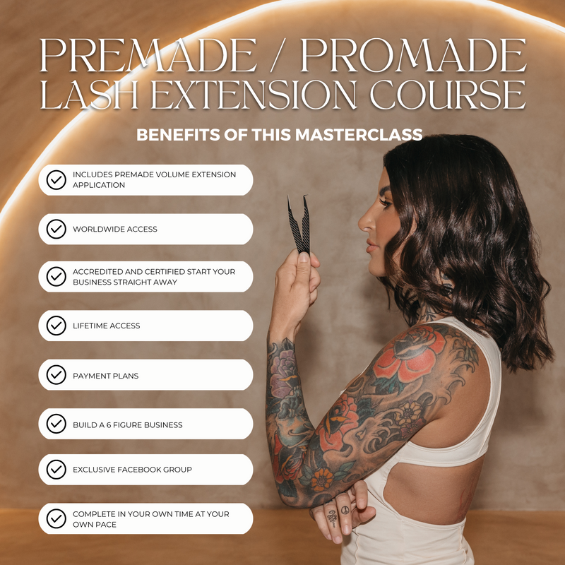 Premade & Promade Volume Lash Extension Course