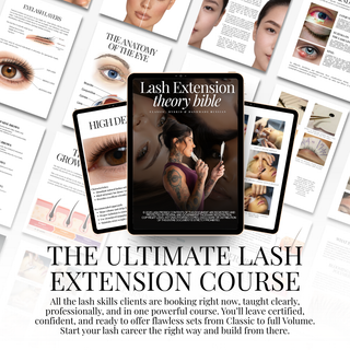 The Ultimate Lash Extension Bundle (Classic, Hybrid,Handmade Russian Volume 3D-10D) & Premade Volume Course