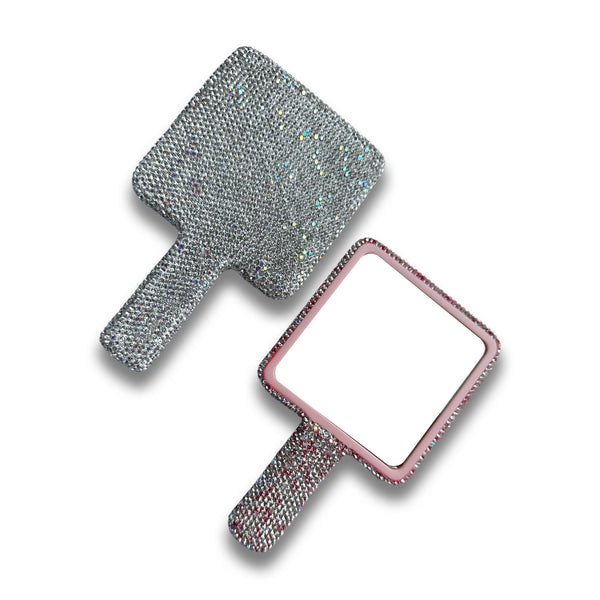 Square Diamond Handheld Mirror