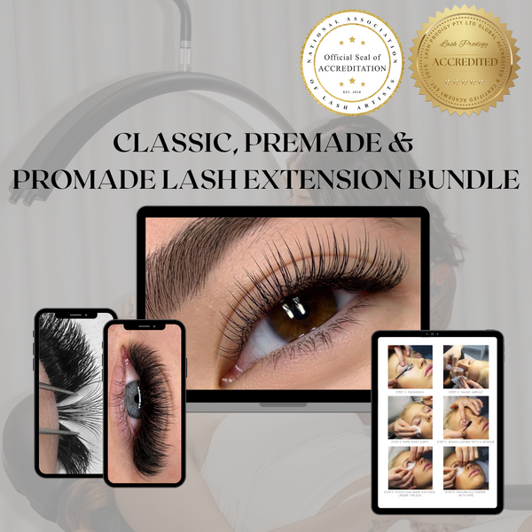 Classic, Premade & Promade Volume Lash Extension Course