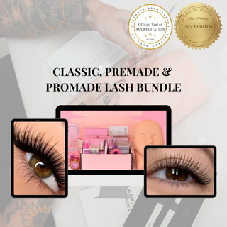 Classic, Premade & Promade Volume Lash Extension Course