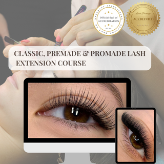 Classic, Premade & Promade Volume Lash Extension Course