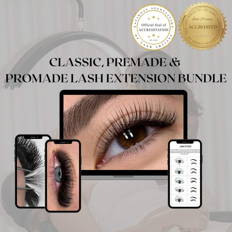 Classic, Premade & Promade Volume Lash Extension Course