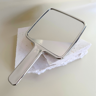 Silver Handheld Mirror