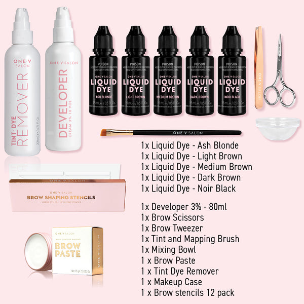 Brow Liquid Dye/Stain Complete Kit