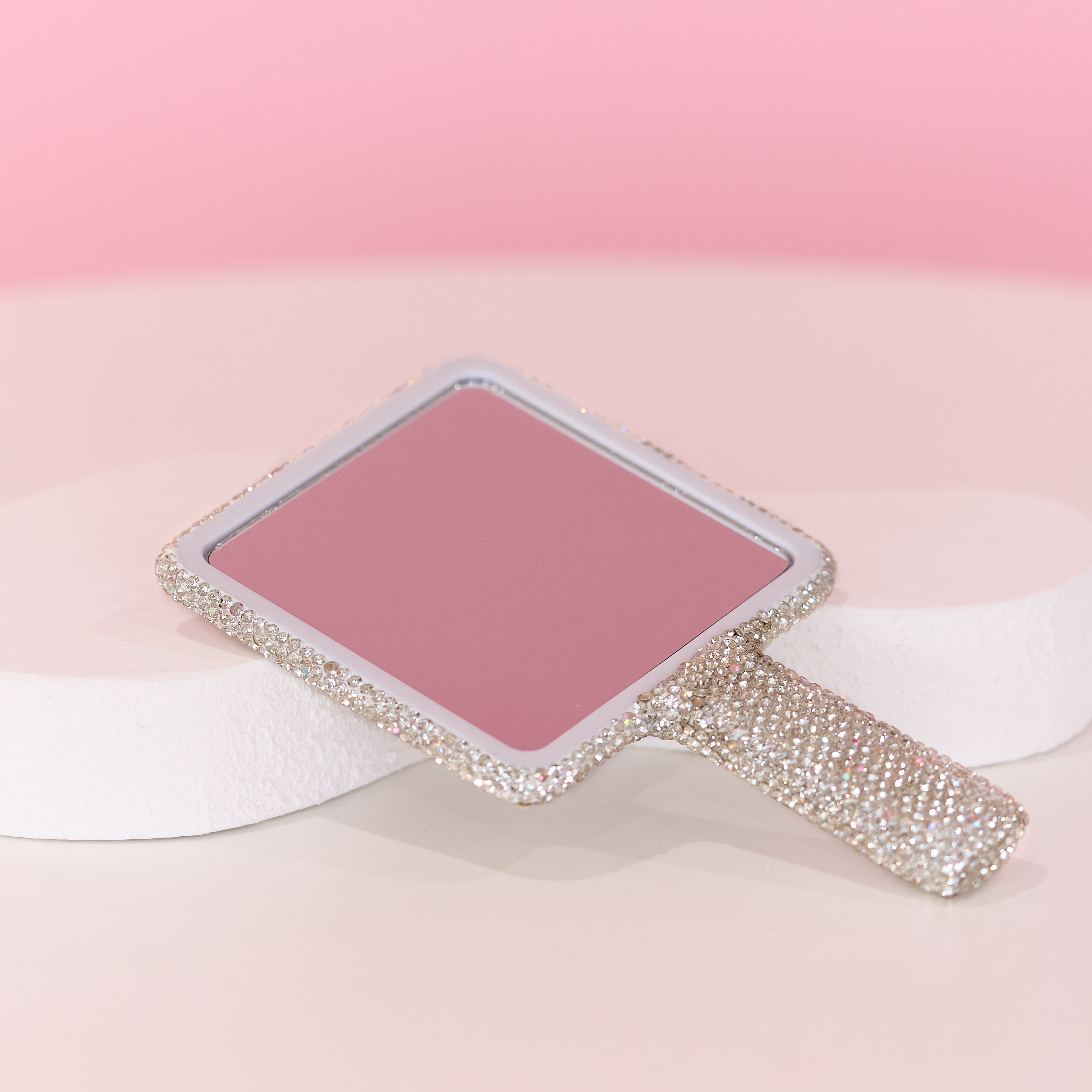 Square Diamond Handheld Mirror