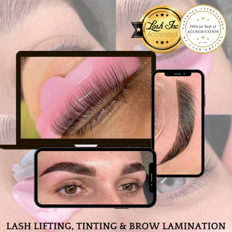 Lash Lifting + Tinting, Brow Tinting / Stain & Brow Lamination Course