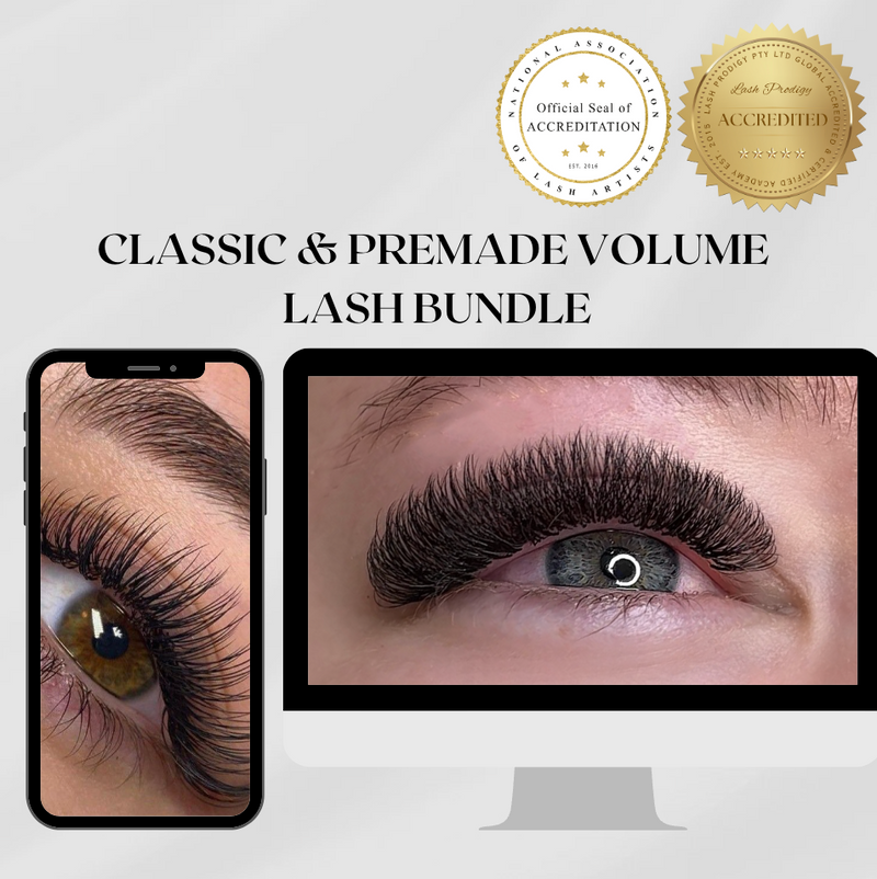 Classic, Premade & Promade Volume Lash Extension Course