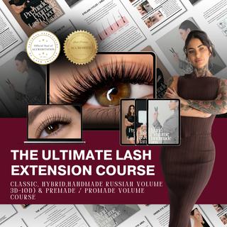 The Ultimate Lash Extension Bundle (Classic, Hybrid,Handmade Russian Volume 3D-10D) & Premade Volume Course