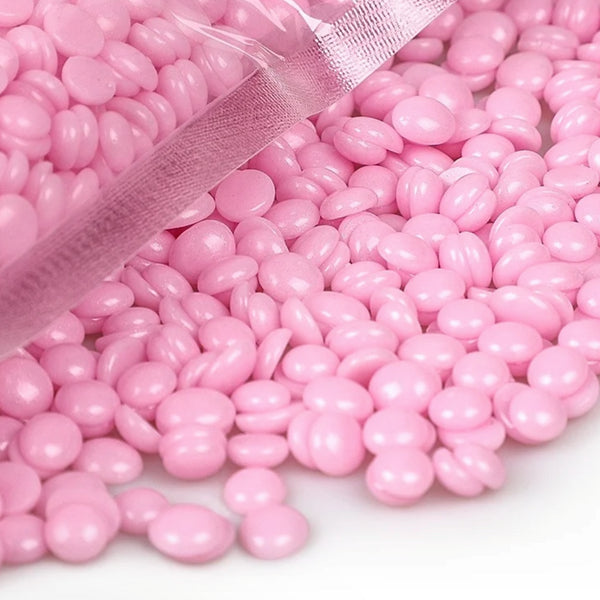 PINK SHIMMER WAX BEADS 300g