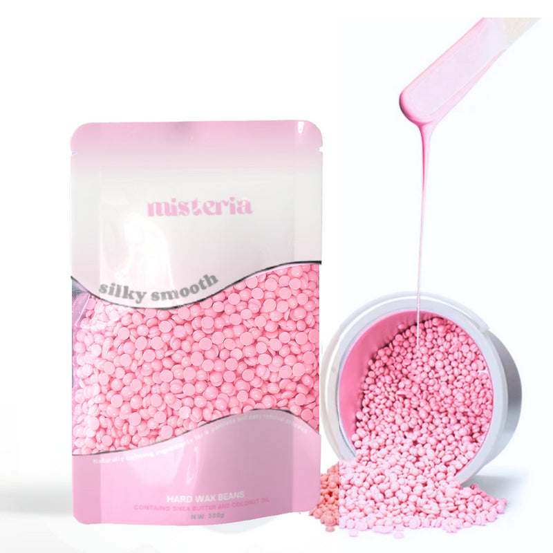 PINK SHIMMER WAX BEADS 300g